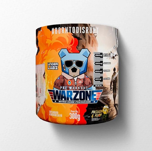 Warzone Pre Workout (300g) - Sabor: Passion E Fury Passion E Fury