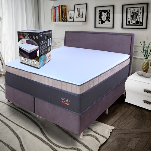 Pillow Top King 178 X 198 X 7 Viscoelástico Toper Viscogel