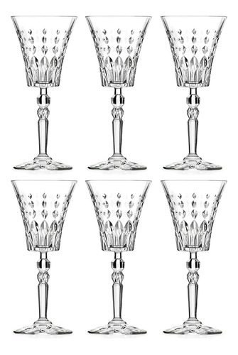 Copa Vino Tinto Copa Agua Vasos Tallo Juego 6 Copas Cristal