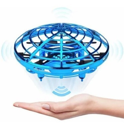 Mini Dron Ufo Ovni Juguete Con Luces Led Batería Recargable