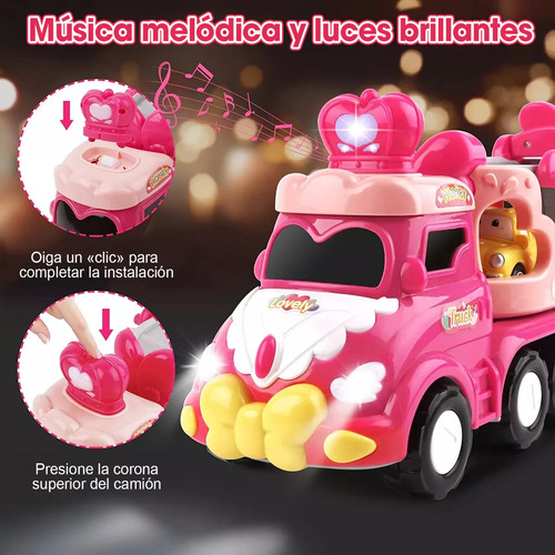 Nuevo Coche De Juguete Para Niños, Música Ligera 5 En 1, Ros