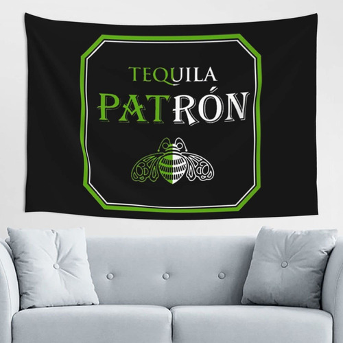 Patron Tapiz Tequila Ligero Suave Para Pared Decorativo Sala