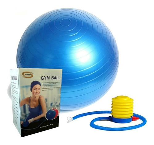 Balón Pilates 75 Cm Pelota Abdominal Yoga Terapia + Inflador