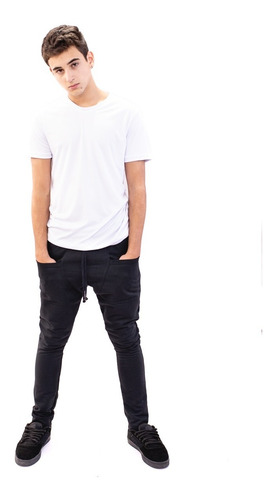 Calça Moletom Saruel Skinny Masculina Pronta P-m-g-gg