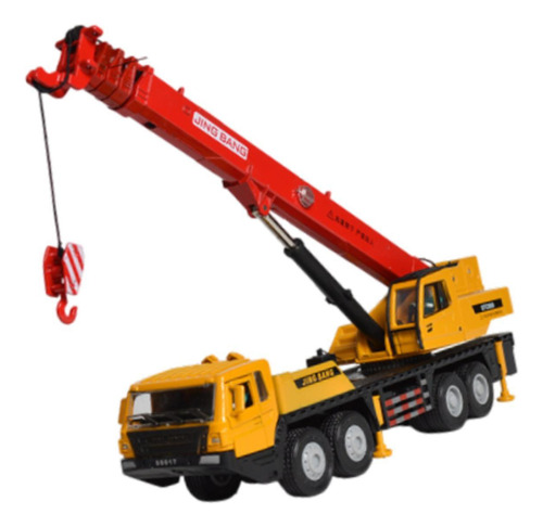 1:50 Crane De Grúas Camión Vehículo Ingeniería Rojo