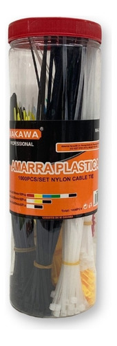 Set De Amarras Plastica 1000pcs Makawa Mk-0716 Color Blanco