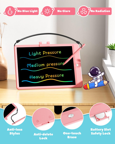 Tableta De Dibujo Colorida Para Niños Pequeños 16 Pulgadas