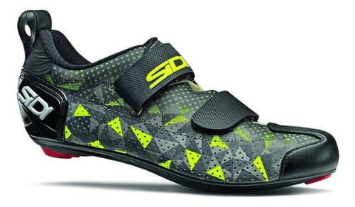 Sapatilha Triathlon Sidi T5 Air Carbon  Cinza/fluo 2022