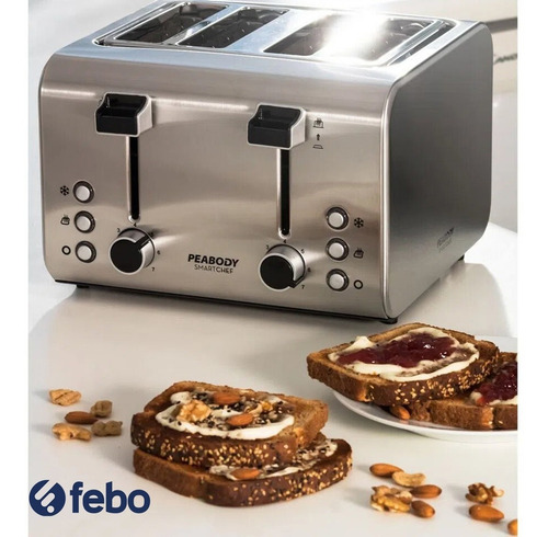 Tostadora Peabody Smartchef PE-T8520 acero inoxidable 220V