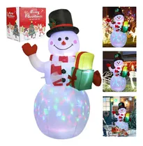 Comprar Cb Luz Led Inflable De Navidad Con Forma De Muñeco De Nieve