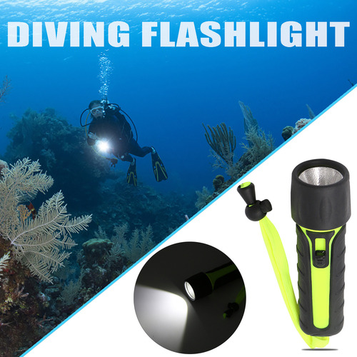 Nueva Linterna Led De Buceo Con Luz Fuerte, 4 Luces Aa Para