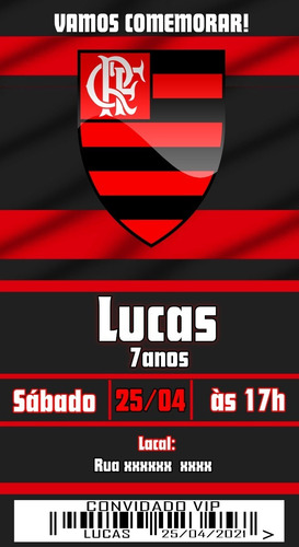 Convite Virtual Flamengo