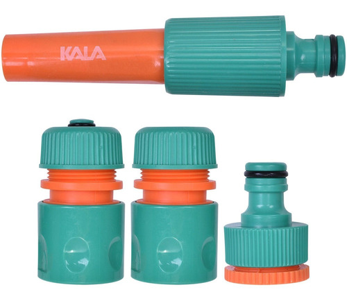 Conjunto Esguicho Para Mangueira De Jardim Kala 4 Pçs