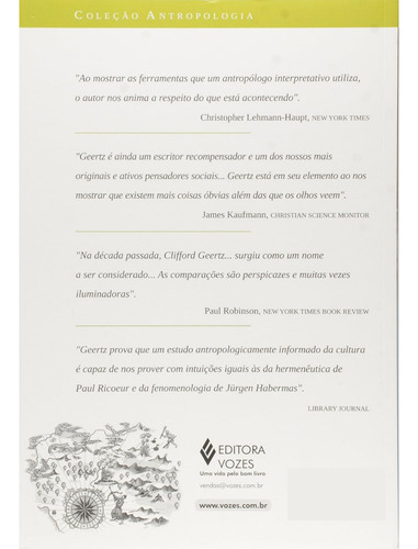 O Saber Local Novos Ensaios Em Antropologia Interpretativa De Geertz Clifford Editora Vozes Capa Mole Em Português 2014