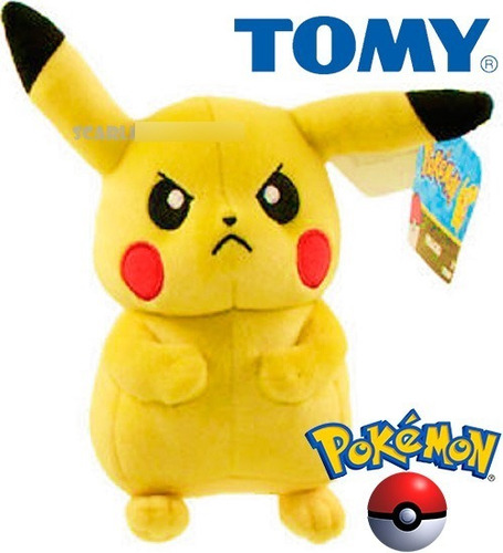 Imagen 2 de 6 de Peluche Pokemon Pikachu Plush Original Tomy 20 Cm