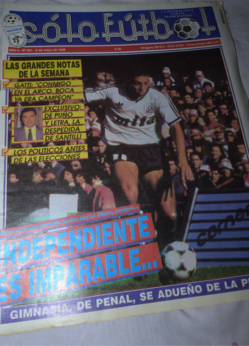 Revista Solo Futbol Independiente Es Imparable 1989 (Usado)