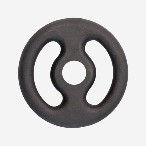 Anilha Halter Ferro Fundido De 4kg Pintada Cor Preto