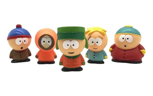 5 Piezas South Park Stan Kyle Eric Kenny Modelo Figura Jugue