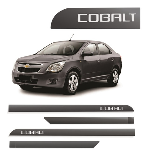 Friso Lateral Porta Chevrolet Cobalt Cinza Satin 2011 A 2017