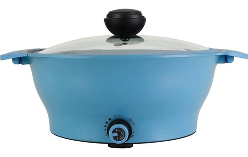 Panela Elétrica Multicooker Azul Retrô Fun Kitchen 127v