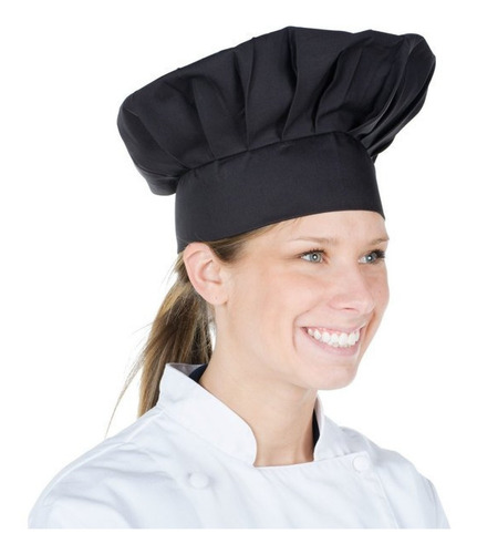 Gorro Chef O Cocina Francés Negro