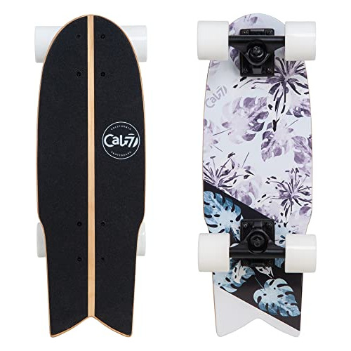 Cal 7 Fishtail Deck 22 Pulgadas Mini Cruiser Skateboard (orc