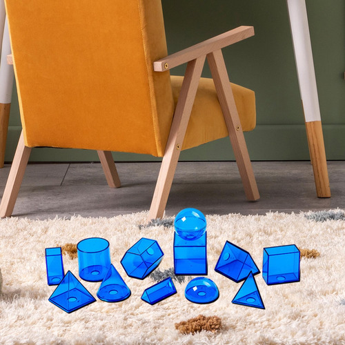 12 Piezas Sólidos Geométricos Formas 3d Para Niños Niñas