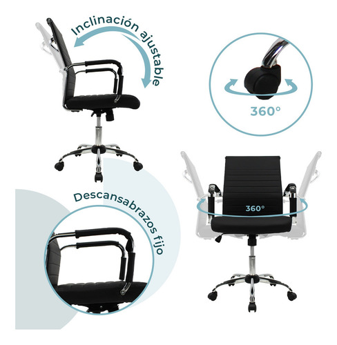 Silla Ejecutiva B05 Premium Color Negro