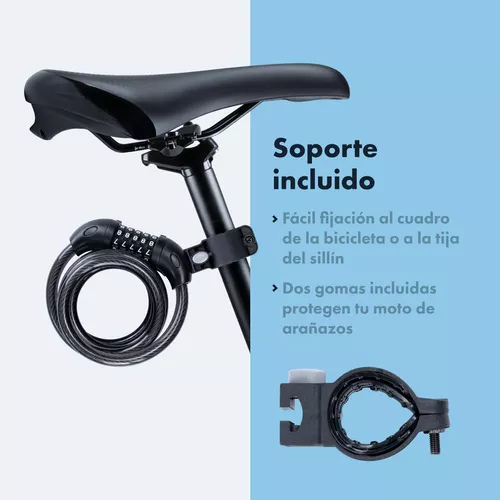 CANDADO PARA BICICLETA CADENA DE SEGURIDAD COMBINACION ANTIRROBO