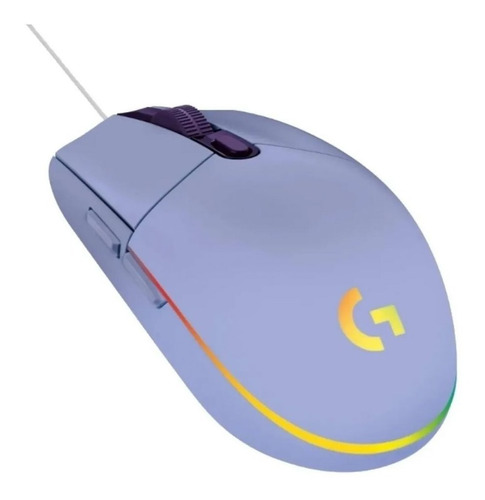 Mouse Gamer G203 Logitech Lightsync G Series Lila Juego 