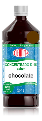 Concentrado Saborizante Sabor Chocolate D-15 Deiman 1 L.
