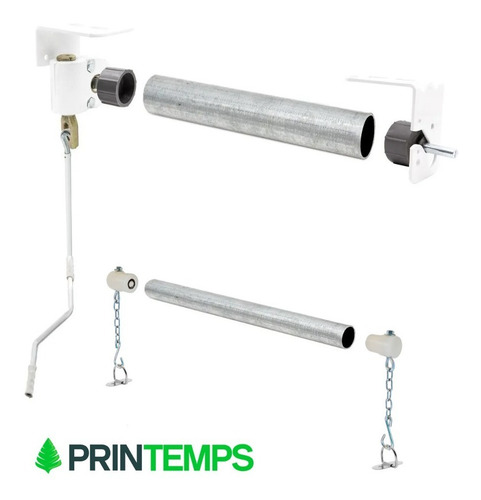 Imagen 4 de 9 de Kit Toldo Cortina Completo Sin Lona 3 Mts Ancho Envio Gratis