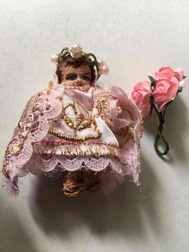 Niño Dios 6 Cm Ropa Niño De Las Rosas Miniaturas Colecciona