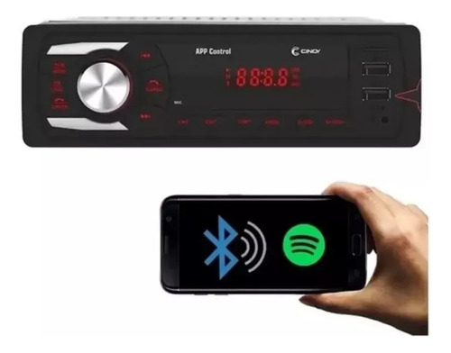 Aparelho Cinoy Som Radio Mp3 Sd C/ Bluetooth App Control
