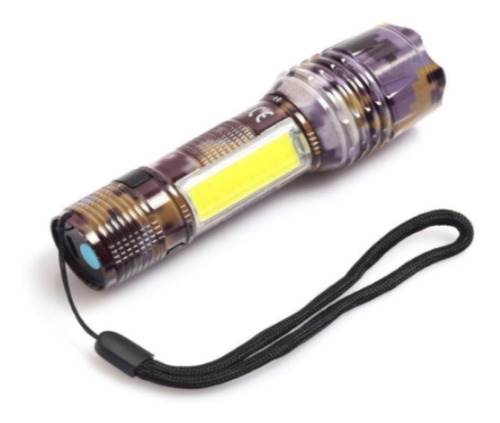 Linterna Mini Tactica Led Cob Recargable Por Usb Con Zoom 