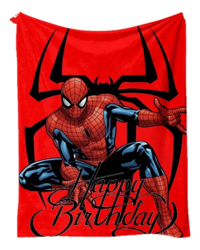 Manta De Franela Con Diseño De Moda Super Hero Spider Man