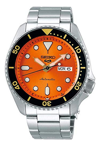 Reloj Automático Seiko Srpd59 5 Sports 24-jewel - Naranja