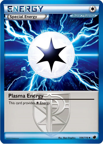 Cartas Pokemon B&w Energia Plasma Energy 106/116 Plz