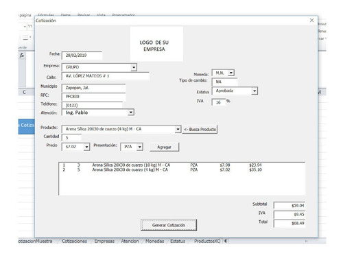 Macro Excel Personalizada