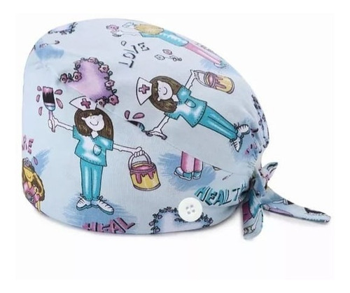 Imagen 4 de 9 de Gorro Quirúrgico Antifluido Nutricionista Obstetra Cirujano