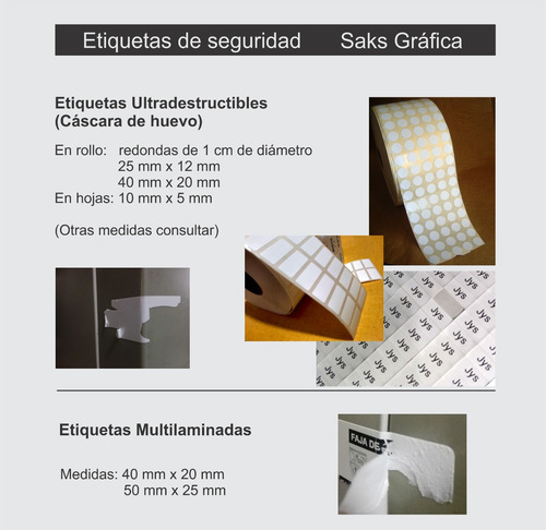 Imagen 5 de 6 de Etiquetas Seguridad Garantia Tornasol Hologramas 1 Cm X 1 Cm