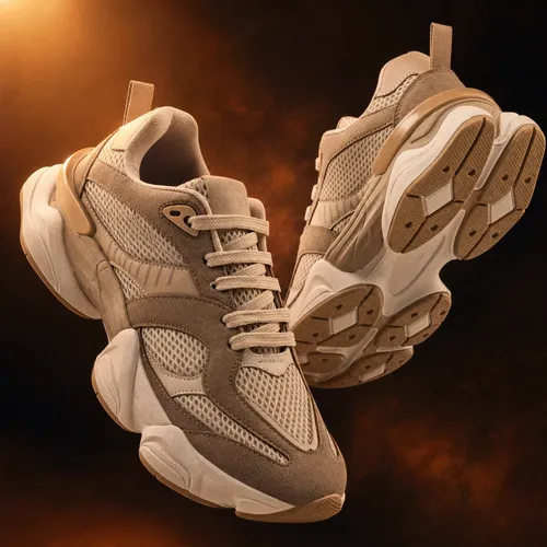 Tenis Feminino Chunky Vili Aura Casual Conforto Original Nude/rose 36 Br
