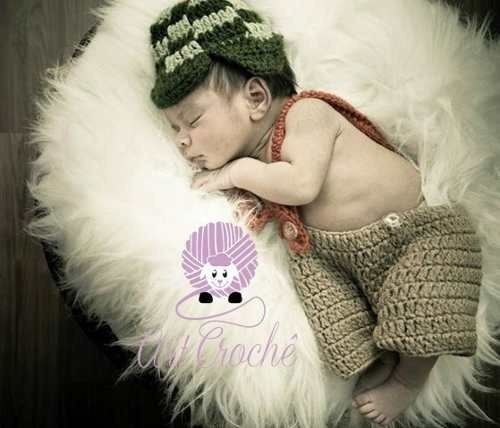 Imagem 1 de 6 de Conjunto Newborn Chaves - Fantasia Chapeu Acessorio