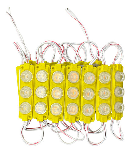 20 Módulos Tipo Chip Con 3 Leds Tipo Sombrero Luz Amarillo