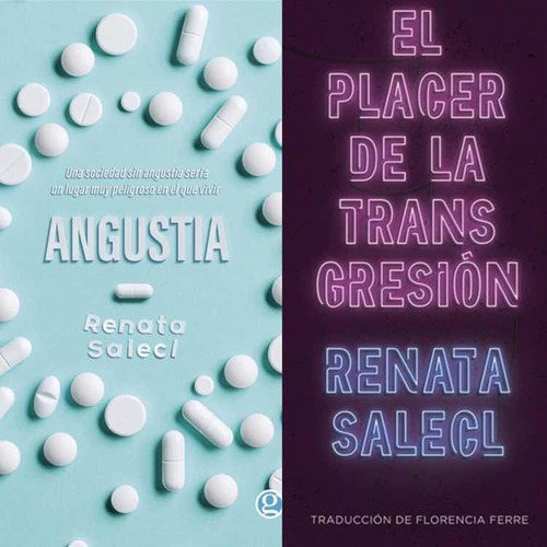 Renata Salecl X2 - Angustia + El Poder De La Transgresión