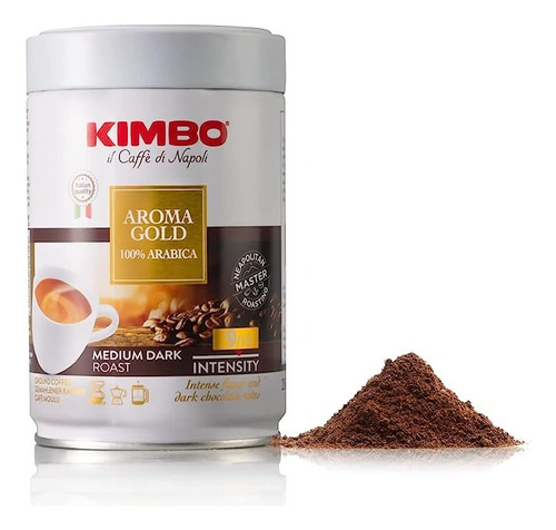 Tarro Café Kimbo Molido Aroma Gold 100% Arábica  250 Gr