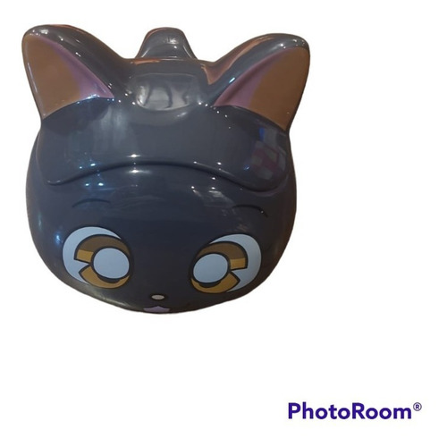 Taza Mug Luna 3d Sailor Moon Gato Negro Con Tapa
