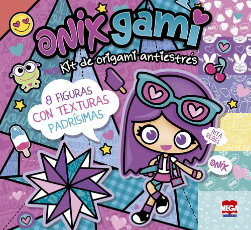 Onixgami. Kit de origami antiestrés, de Ediciones Larousse. Editorial Mega Ediciones, tapa blanda en español, 2017