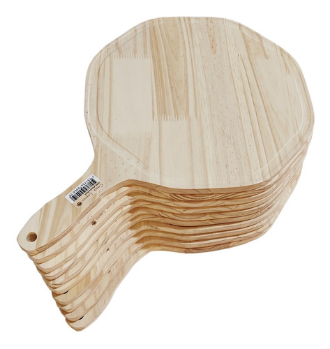 Tabla Pizza Pizzera Madera Con Mango 35cm X6 Unidades Pack