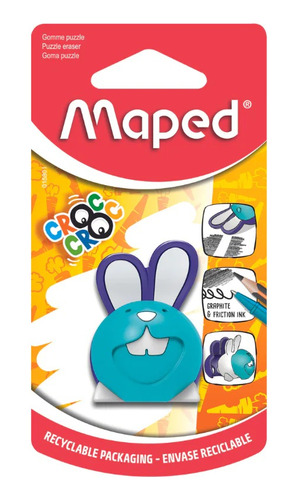 Goma Maped Croc Croc Puzzle Bunny En Blister